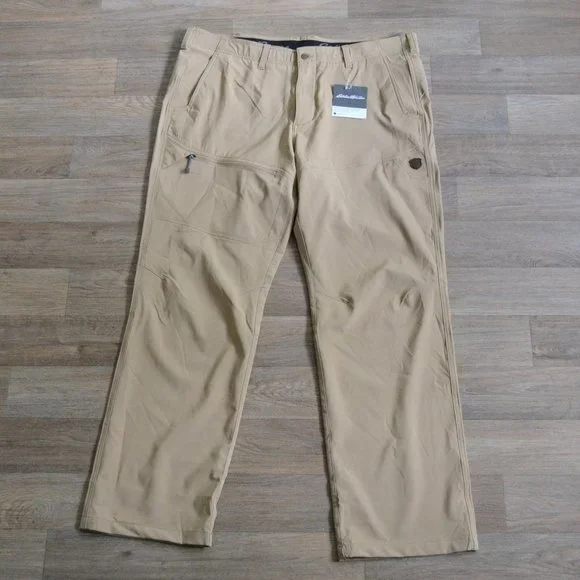 NWT Eddie Bauer Men's Field Guide Saddle Tan Pant Size 38 x 32